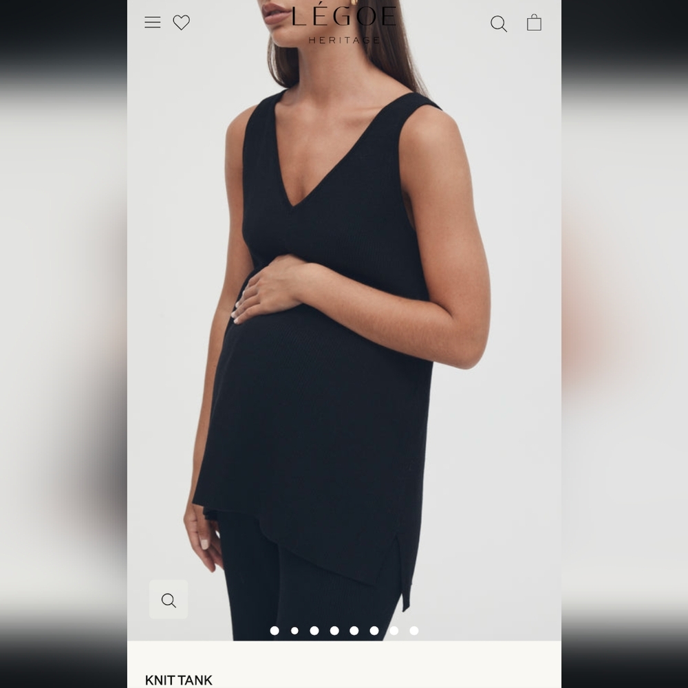Black Knit Tank Top